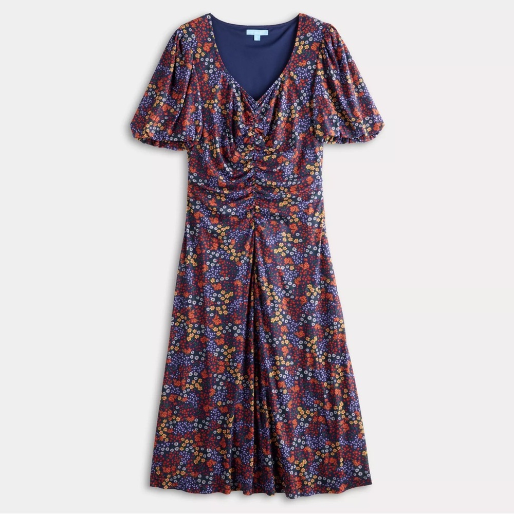 NWT Draper James Floral V-Neck Dress